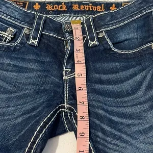 Rock Revival Sharon Skinny Raw Hem Jeans Size 25 thumbnail 12
