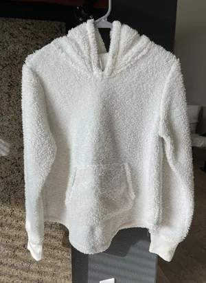 Xhilaration Fuzzy White Sweater thumbnail 1