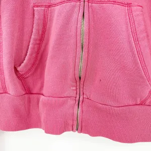 Abercrombie & Fitch Womens Y2K‎ 2000s Preppy Full Zip Hoodie Sweatshirt Size L thumbnail 3