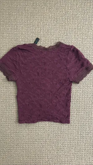 Urban Outfitters Purple Lace Top thumbnail 2