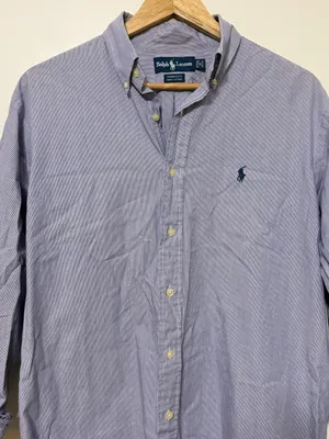 Ralph Lauren Oversized Striped Button Down Shirt Size Medium Large Women’s thumbnail 4