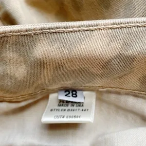 Anthropologie Bella Dahl Tan Cream Leopard Print Low Rise Chino Women’s Size 28 thumbnail 9