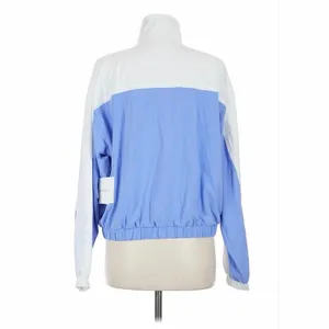 Beyond Yoga Windbreaker Jacket Light Blue and White NEW thumbnail 3