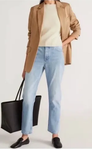 ✨Everlane The Curvy '90s Cheeky Straight Leg Ankle Button Fly Sz 27 Jeans✨ thumbnail 1