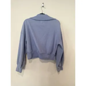 Abercrombie & Fitch Fleece Sweatshirt Size Medium Light Blue Cotton Blend 1440 thumbnail 7