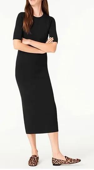 NWT J. Crew Ribbed Knit Midi Dress thumbnail 1