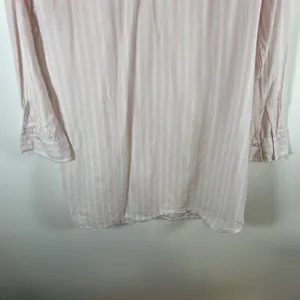 Victoria's‎ Secret Pink White Striped Cotton Sleep Shirt Nightgown Womens Large thumbnail 10