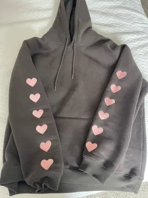 Dandy Worldwide Heart On My Sleeve Hoodie Grey thumbnail 1