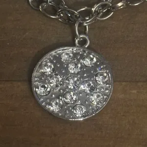 Multi chain turquoise bead and rhinestone sand dollar bracelet thumbnail 5