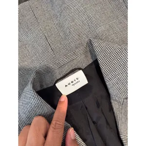 Akris Punto Women Blazer Gray Two Button Plaid Suit Jacket Notched Office Size 6 thumbnail 3