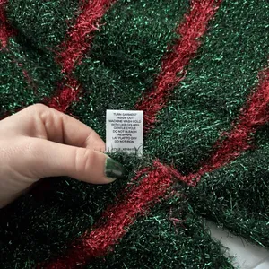 99‎ Jane Street Christmas Cardigan Womens Medium Green Open Front Holiday Vest thumbnail 8