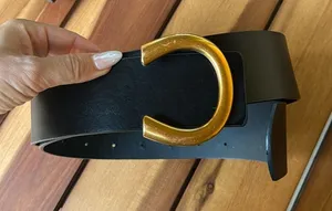 Black Belt with Gold buckle thumbnail 1