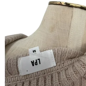 LPA Naolin Taupe Rib Knit Open Back Collared Bodycon Mini Dress‎ Size Medium thumbnail 12
