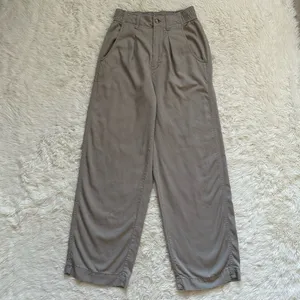 Madewell Pants Lanie Pleat Front Straight Leg High Waist Pumice Sz 0 thumbnail 4