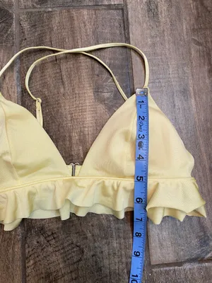 H&M Yellow Triangle Bikini Top thumbnail 9