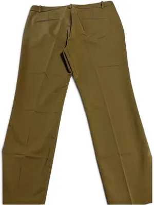 Marycrafts Olive Green Tailored Dress Pants Flat Front Trouser Slacks Women's L thumbnail 12