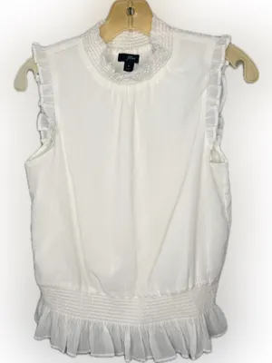 J Crew White Top thumbnail 1