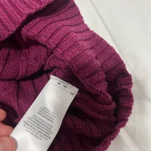 Polo Ralph Lauren Purple Knit 100% Cotton Crewneck Sweater Large thumbnail 4