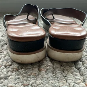 Franco Sarto Darius Black and Brown Women's Sandals thumbnail 5