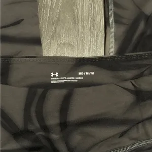 Under Armour Women Compression Tights Pants Gray/Black Size Medium thumbnail 4