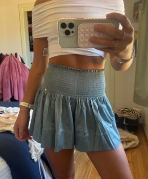 Natural Life Shorts Flowy Teal thumbnail 1