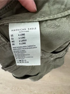 American Eagle Outfitters Olive Green Cargo Jogger Pants thumbnail 5
