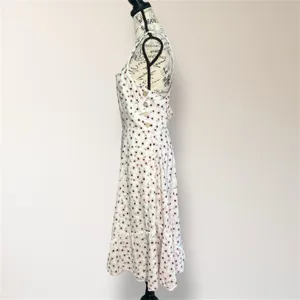 Hutch White Floral Mini Dress Crossback Straps Milkmaid Spring‎ Wedding Guest thumbnail 7