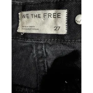 Free People We The Free Berkeley Suspender Jeans Noir 27 Black Overalls Rare thumbnail 6