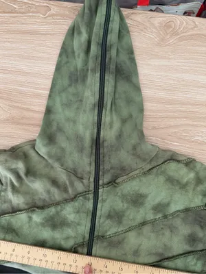 90s Y2K Grunge Full Zip Hoodie Green Forest Goblin Small/Medium Streetwear thumbnail 8