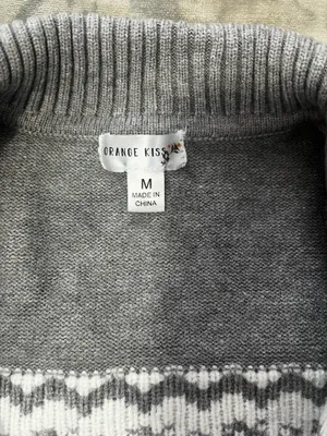Grey zip up sweater Gray Size M thumbnail 2