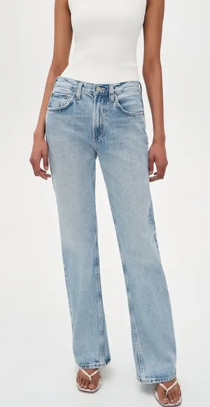 Agolde Pinch High Rise Straight Denim Blue Jeans Size 32 thumbnail 1