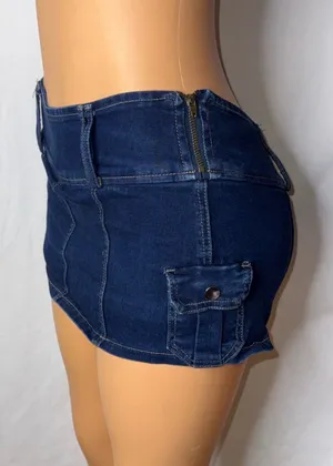 Denim mini skirt Blue thumbnail 1