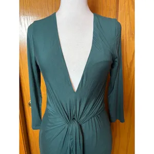 Lovers and Friends Sundance Maxi Dress Everglade Green V-Neck Twist Front Small thumbnail 5
