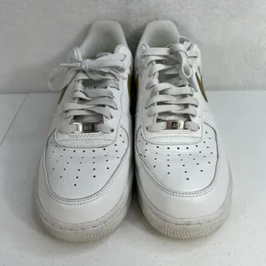 NIKE Size 9.5 Air Force 1 '07 NN Next Nature DV3808-101 Bronzine White Leather‎ thumbnail 5