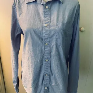GAP Blue Casual Button Down Shirt Lightweight Cotton thumbnail 3