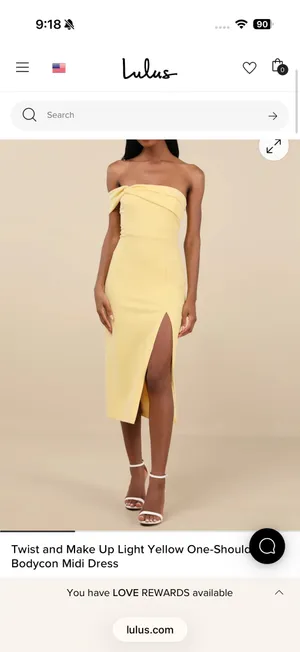 Yellow Lulus Midi Dress thumbnail 4