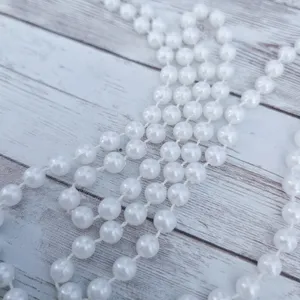 Extra Long Faux Pearl Necklace - Can Be Layered thumbnail 4
