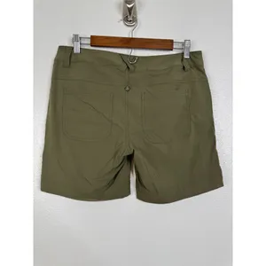 Prana Halle Shorts Womens 6 Olive Green Zion Stretch Hiking Outdoor Cargo thumbnail 2