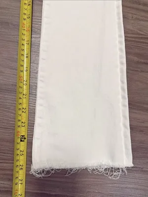 MOTHER Hustler Ankle Fray Jeans 23 Fairest of Them All White $228 thumbnail 9