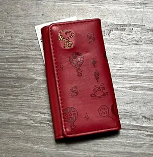 peanuts snoopy red mini wallet key holder thumbnail 1