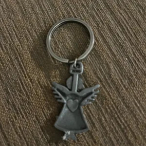 Prayer Angel Keychain‎ Gray thumbnail 2