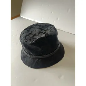 Coach Monogram Jacquard Bucket Hat Black Y2K Vintage size p/S thumbnail 9