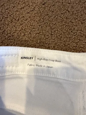 AG Adriano Goldschmied Kinsley High-Rise Crop Bootcut White Jeans Size 28 thumbnail 4