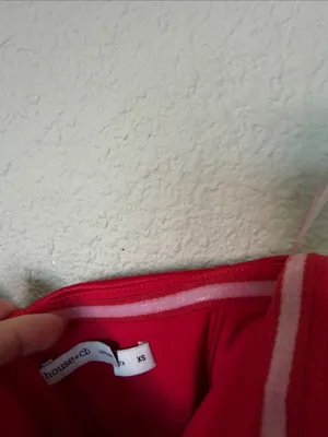 House of CB Laila Red Satin Strapless Hourglass Cocktail Mini dress Size XS long thumbnail 8
