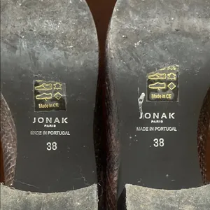Jonak Paris Snakeskin Ankle Boots Black Size 7 thumbnail 5