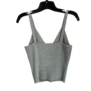 Aerie Gray‎ Button Front Sweater Tank Top Size XL thumbnail 3