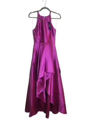 Lulus Magenta High Low Formal Dress Size XS NWT Wedding Guest Dress thumbnail 2
