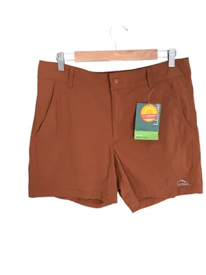 L.L.Bean - NWT Women’s Access Trail Shorts Cinnamon Regular 5” Hiking Sz 14 thumbnail 2