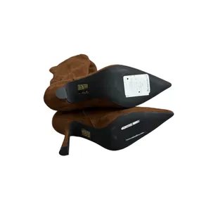 Jeffrey Campbell‎ Acclaim Thigh High Boots Size 8.5 Brown Faux Suede Pointed Toe thumbnail 7