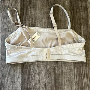 Aerie | Satin Look Unlined Bralette sz Medium thumbnail 2